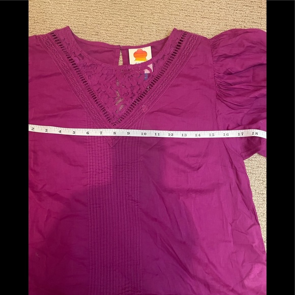 NWT Anthropologie Farm Rio Kelsie Peasant Top Sz Small - Picture 2 of 6